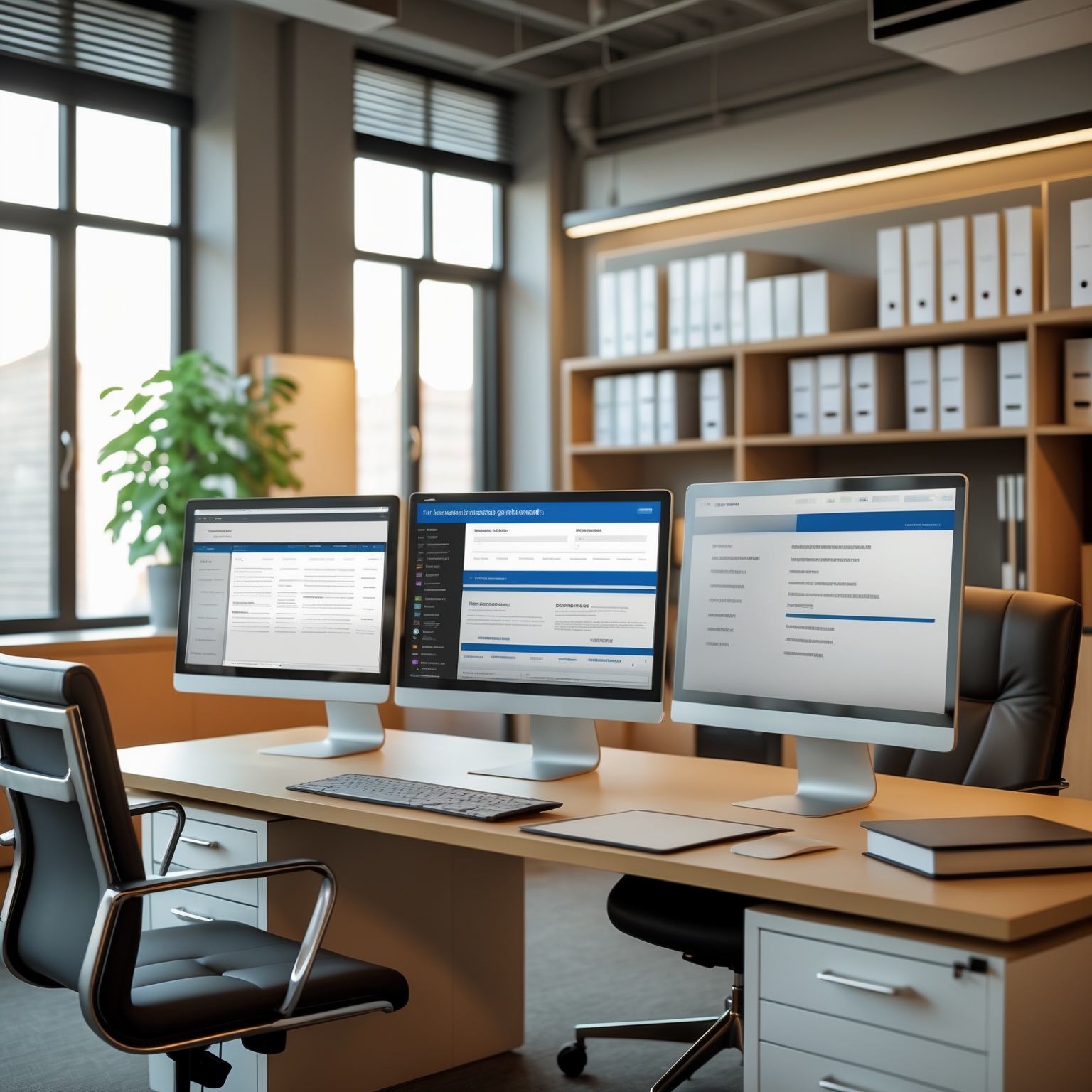 Modern insurance consulting office